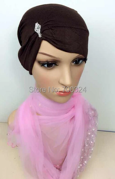 H778 новейший дизайн хлопковый трикотажный трубчатый шарф со стразами много