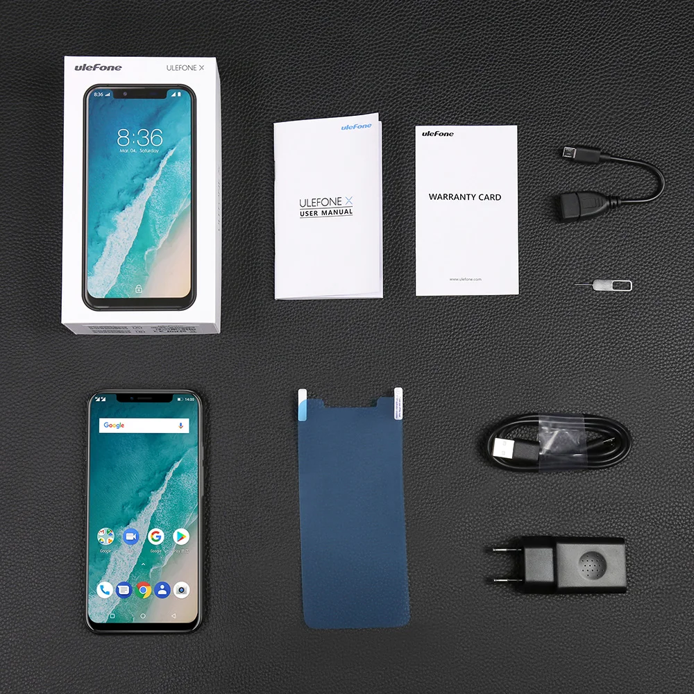 Ulefone X 5 85 "HD + смартфон MT6763 Octa Core Android 8 1 Оперативная память 4G B Встроенная 6 16MP 3300