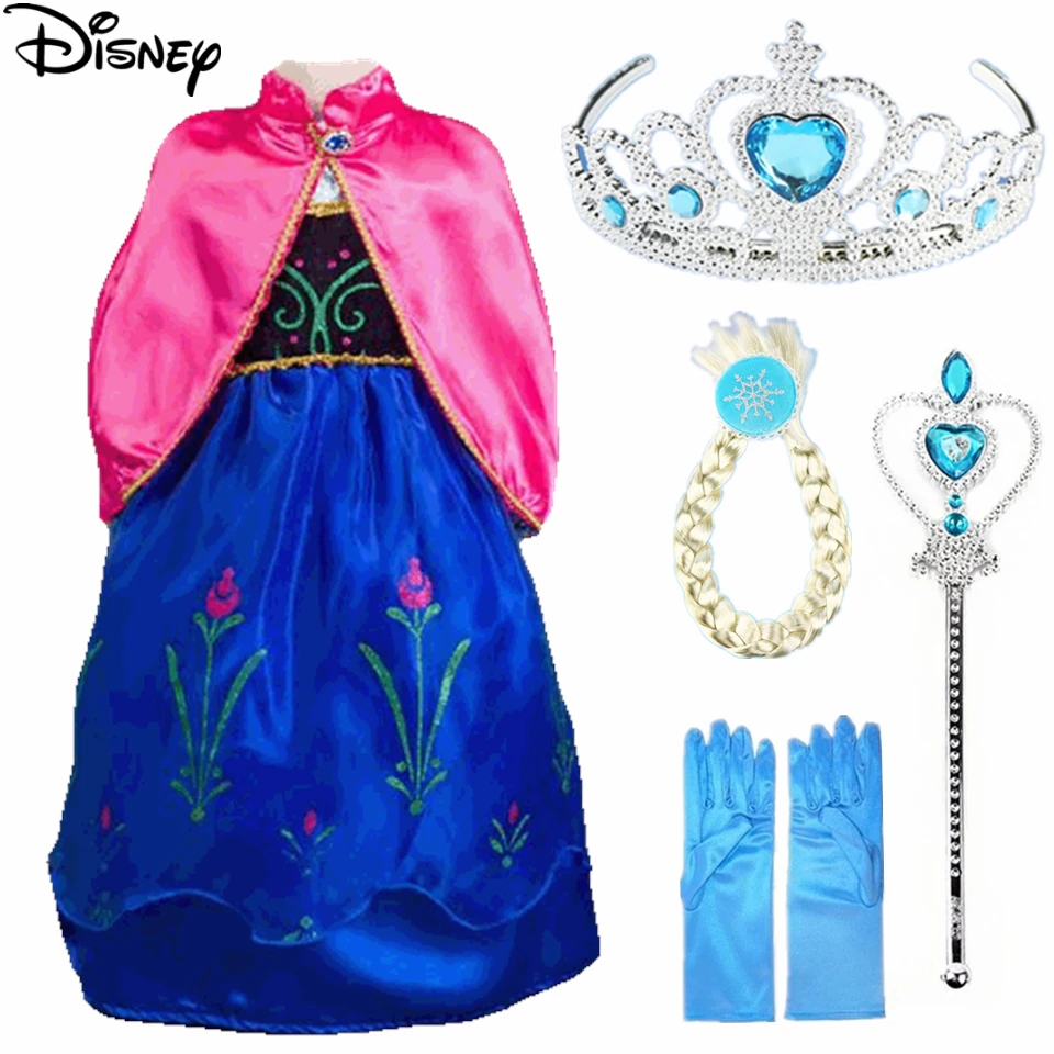 Disney Frozen Customs/Модная детская одежда для девочек платье Анны и Эльзы платья с Эльзой для маленьких девочек, детские платья принцессы, vestidos Infantis