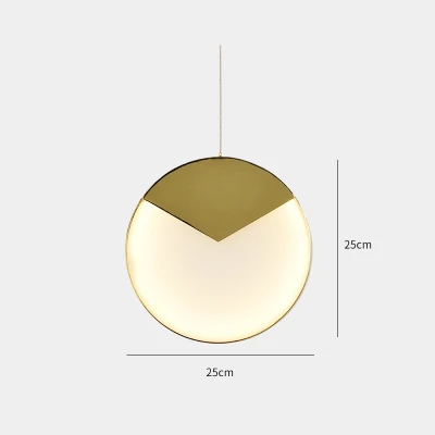 1 light style B Круглый позолоченный металлический светодиодный подвесной светильник s 1 светильник светодиодный подвесной светильник для столовой светильник - Цвет корпуса: 1 light style B