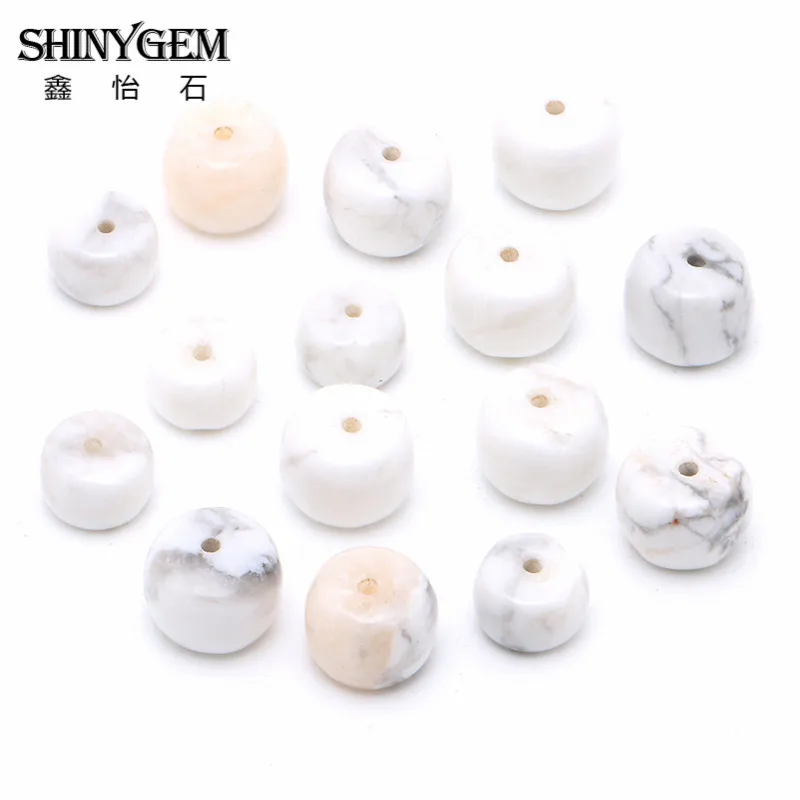 20шт 5x8mm8x10mm полудрагоценные очаровательные каменные бусины howlite Свободные