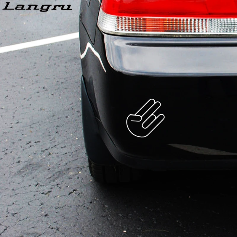Langru новый дизайн автомобиля стильный шокер виниловая наклейка автомобиль на