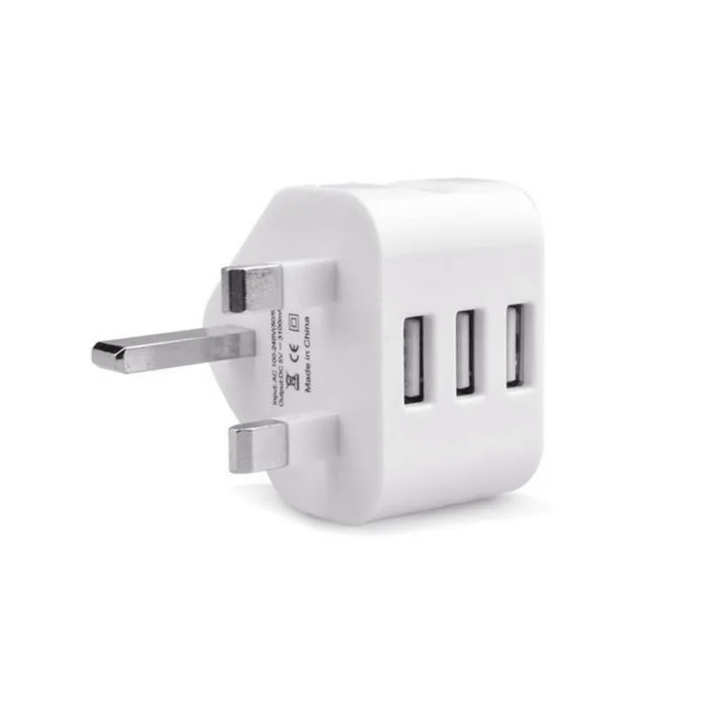 Universal 1/2/3-Port USB UK Plug 3 Pin Wall Charger Adapter with 1/2/3 Ports Travel Charging for Phone iPad | Мобильные телефоны и