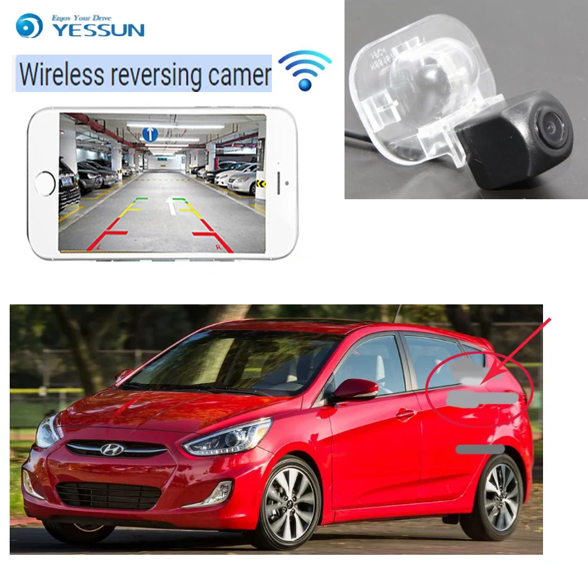 YESSUN новая обратная парковочная Беспроводная Автомобильная камера HD для Hyundai Grand