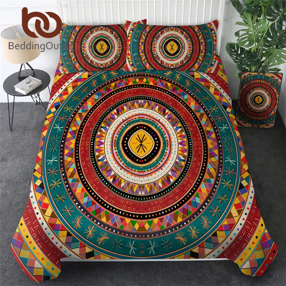 BeddingOutlet набор пододеяльников Aztec Африканский комплект постельного белья