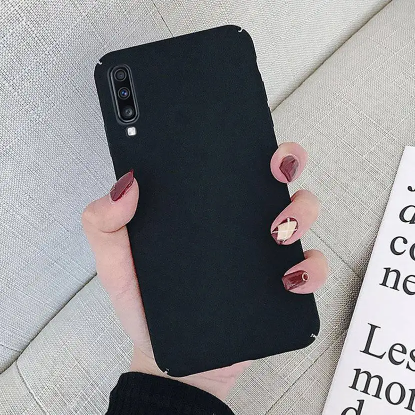 Matte Fundas For samsung Galaxy A7 2018 A10 A50 case phone Samsung S8 Plus A5 A6 A8 S10 Silicon Cover |