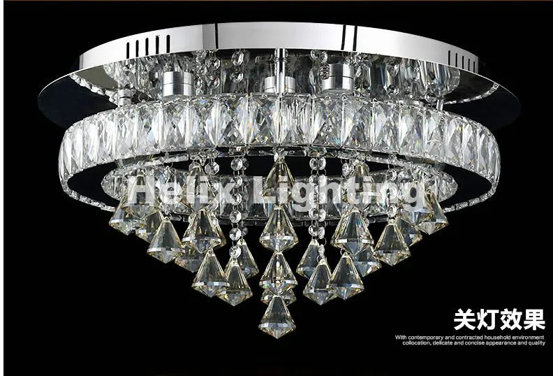 Бесплатная доставка Современная потолочная Светодиодная лампа из нержавеющей