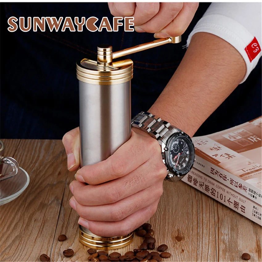 Miglior Macinino Da Caffè A Mano In Acciaio Inox Manuale A Mano Chicco Di Caffè Burr Smerigliatrici Mulino Strumenti Caffè Cafe Accessori Per Barista