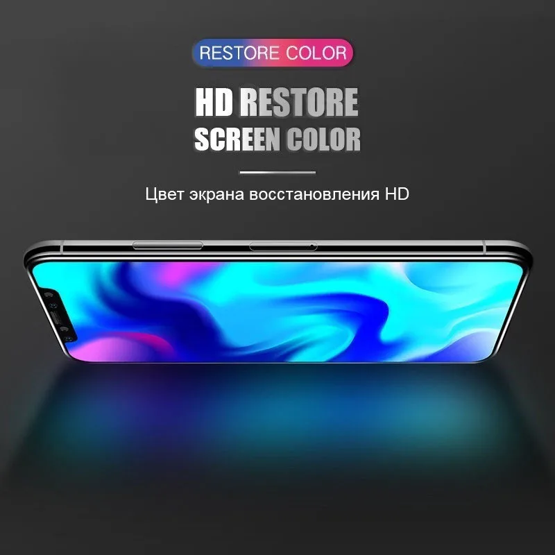 Новое закаленное стекло 6D для защиты экрана 9H пленка телефона совместимая с Apple X
