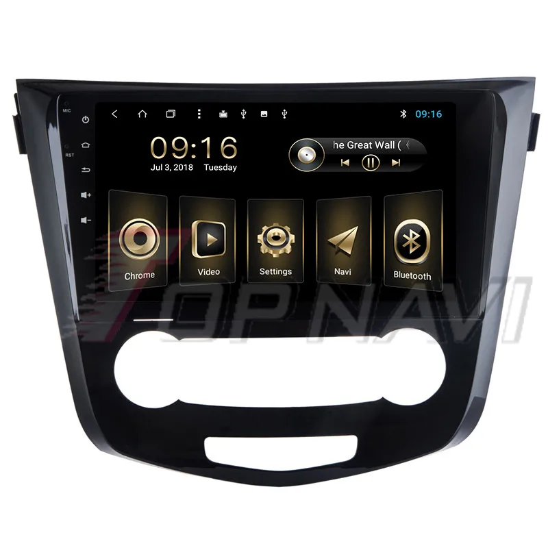 Auto Media for Nissan Qashqai 2016 10.1'' Android 8.1 Topnavi Car GPS Navigation with Optional OBDII DVR Reverse Camera Players |