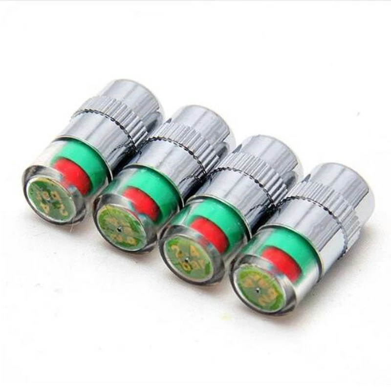 2.4 Bar 30 PSI Auto Car Tire Pressure Monitor Valve Stem Caps Sensor Indicator Alert Diagnostic Tools Kits 4PCS | Автомобили и