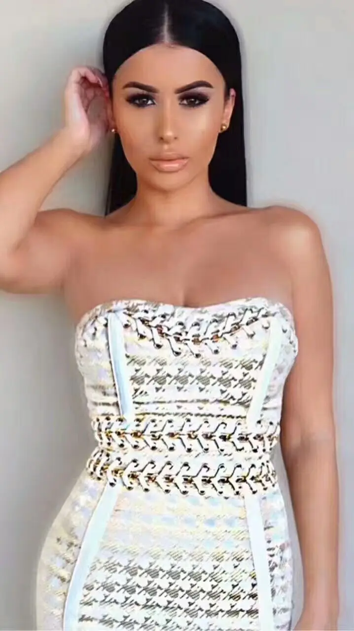 Блестящие Красота 2018 Новый модные пикантные бюстгальтер без бретелек до колена