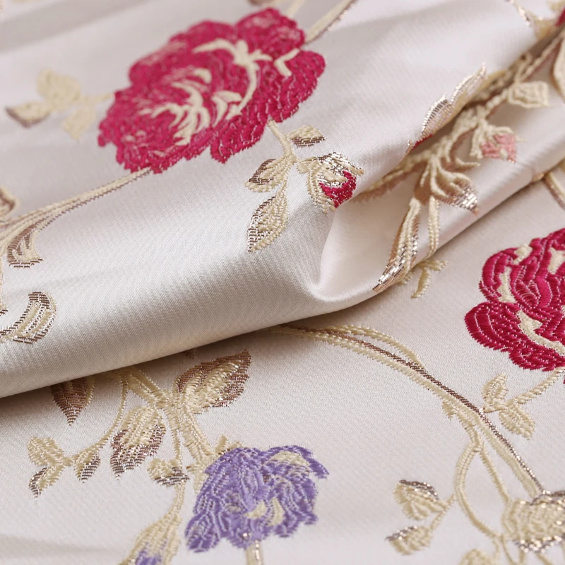 Французская жаккардовая парчовая плюшевая ткань для пальто платьев ткани