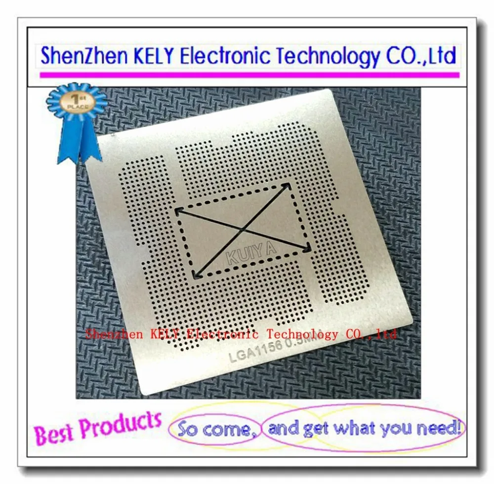 Трафарет BGA Heat Direct из нержавеющей стали подходит для разъема ЦП LGA1156 LGA 1156 0 50 мм |