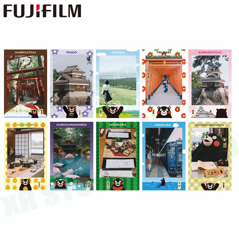 Fujifilm Instax Mini 8 9 пленка KUMAMON beer Fuji фотобумага 10 листов для 70 7s 50s 50i 90 25 Share SP 1 2 Lomo