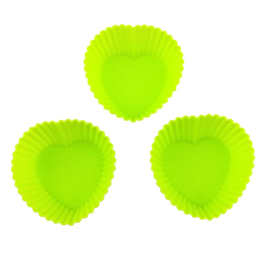 6 шт./лот мягкая форма в форме сердца силиконовая для шоколада желе формы выпечки