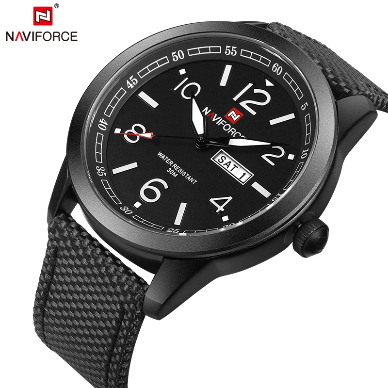 Naviforce оригинальный Элитный бренд Спорт Военная Кварцевые часы Человек