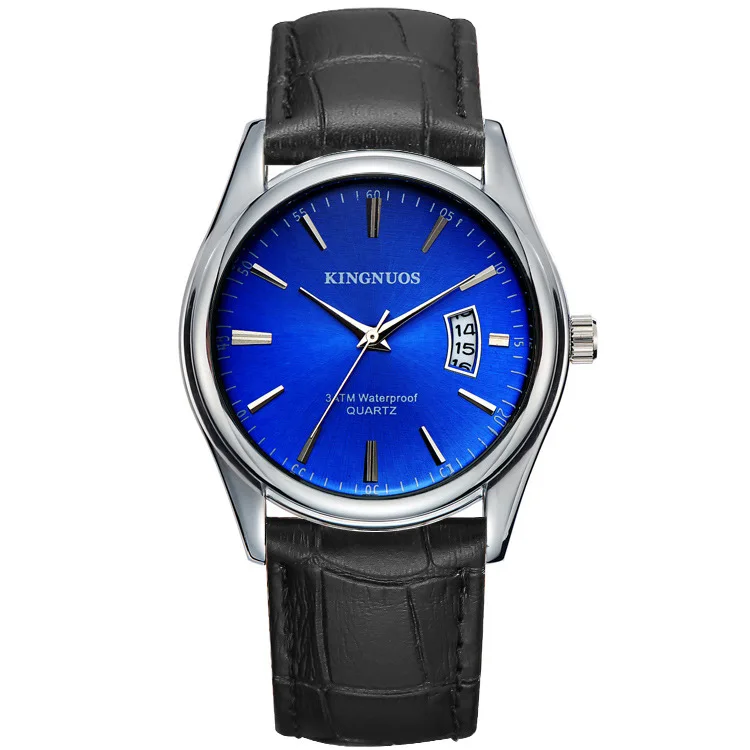 Часы KINGNUOS мужские классические кварцевые из нержавеющей стали | Наручные часы