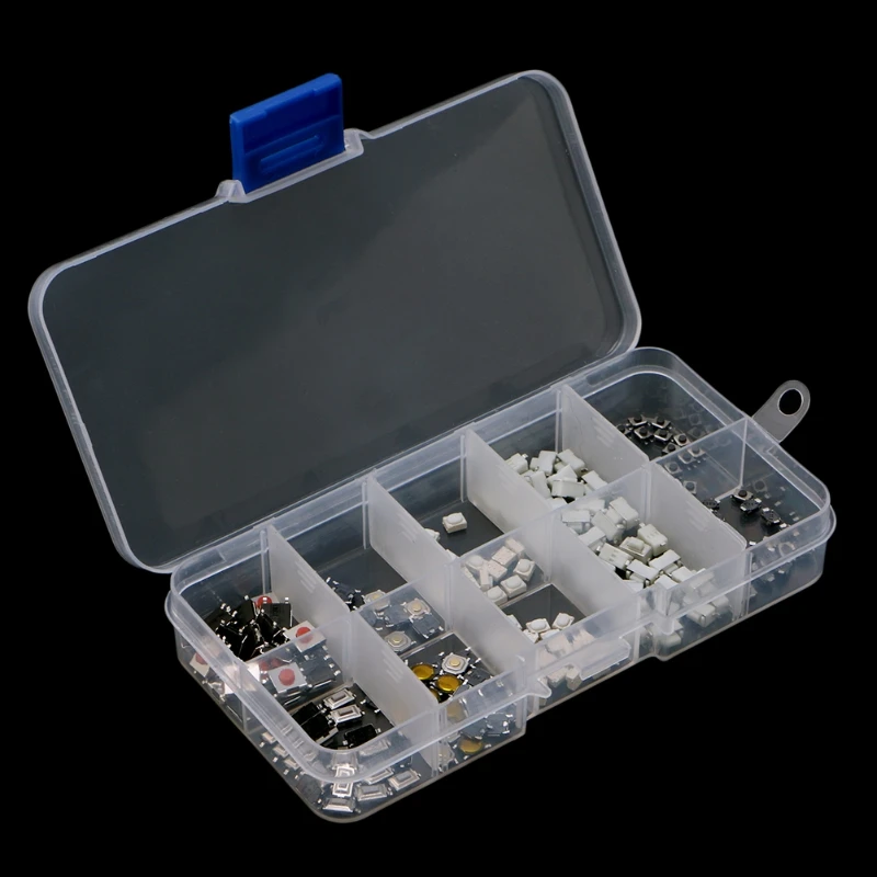 250 Pcs 10 Models Tactile Button Switch Micro Switches Remote Control | Обустройство дома