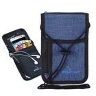 Защитный дорожный кошелек для паспорта с рчид, нагрудный чехол из нейлона, чехол для удостоверения личности, скрытые карманы, нагрудный чехол 585