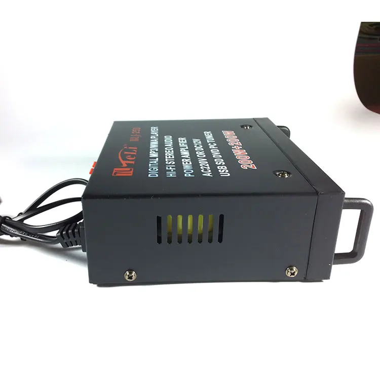 

Blj-253 AV mini amplifier usb/fm radio/remote control function/2.0 home/car dual power amplifier