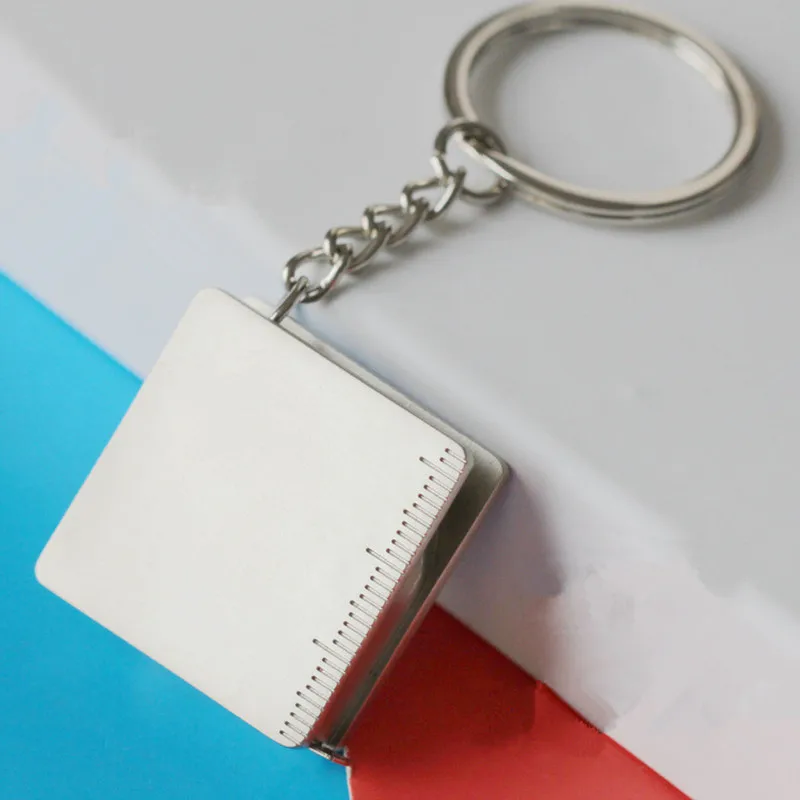 10 шт./лот Горячие линейка практическая рулетка кольца брелок для ключей