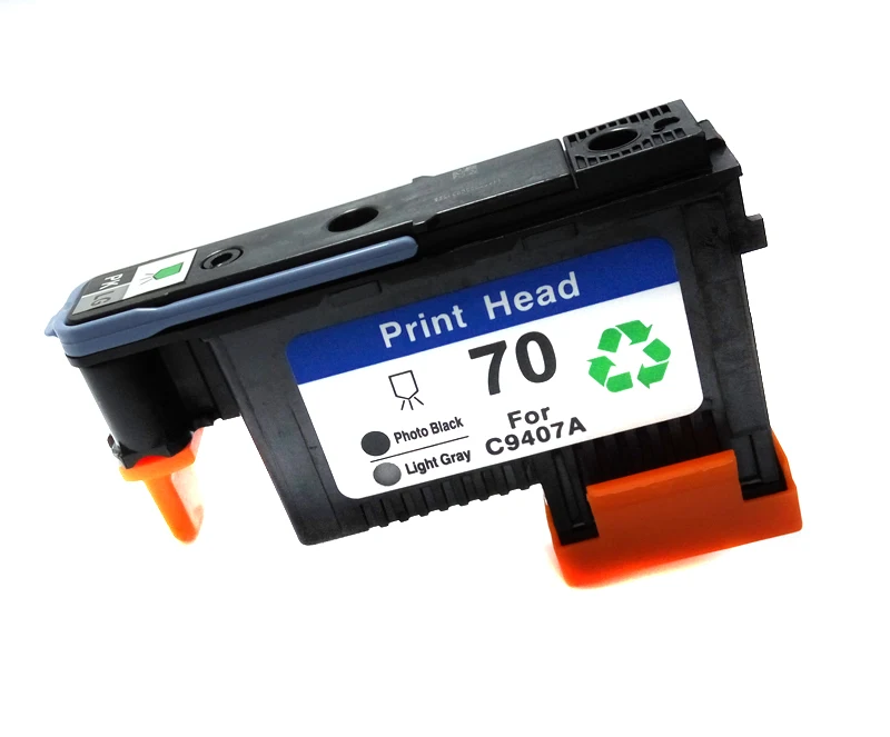 1 печатающая головка совместимая с hp70 Photo Black/светло серого цвета C9407A для 70 Designjet