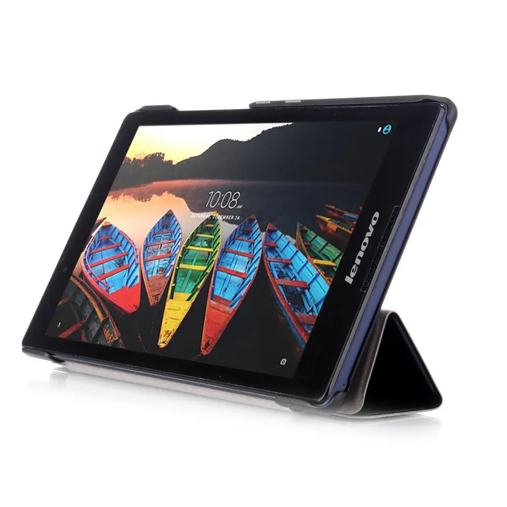 Чехол из искусственной кожи Dmytro для Lenovo Tab 2 A8 (модель: 50F) легкий тонкий умный чехол