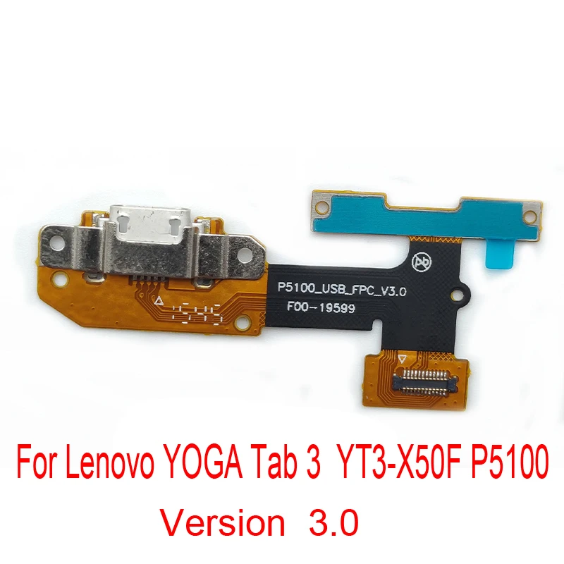 Usb порт для зарядки док-станция Разъем Flex для lenovo YOGA Tab 3 YT3-X50f YT3-X50 YT3-X50m P5100_ FPC_V3.0 YT3-850F P5000