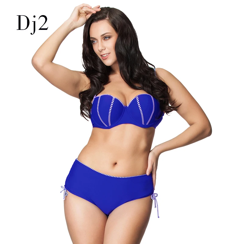 Большой размер купальник высокая талия бикини пуш-ап бразильский сексуальный
