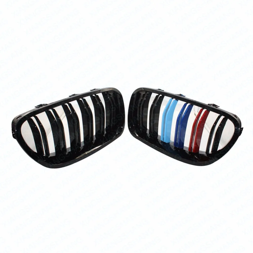 Для BMW F10 F11 520i 523i 525i 530i 535i M цветная решетка бампера 2010 + 5 серия гоночная двойная
