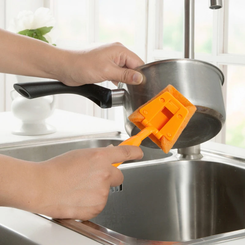 1 шт. съемная кухонная щетка с длинной ручкой|Чистящие щетки| |