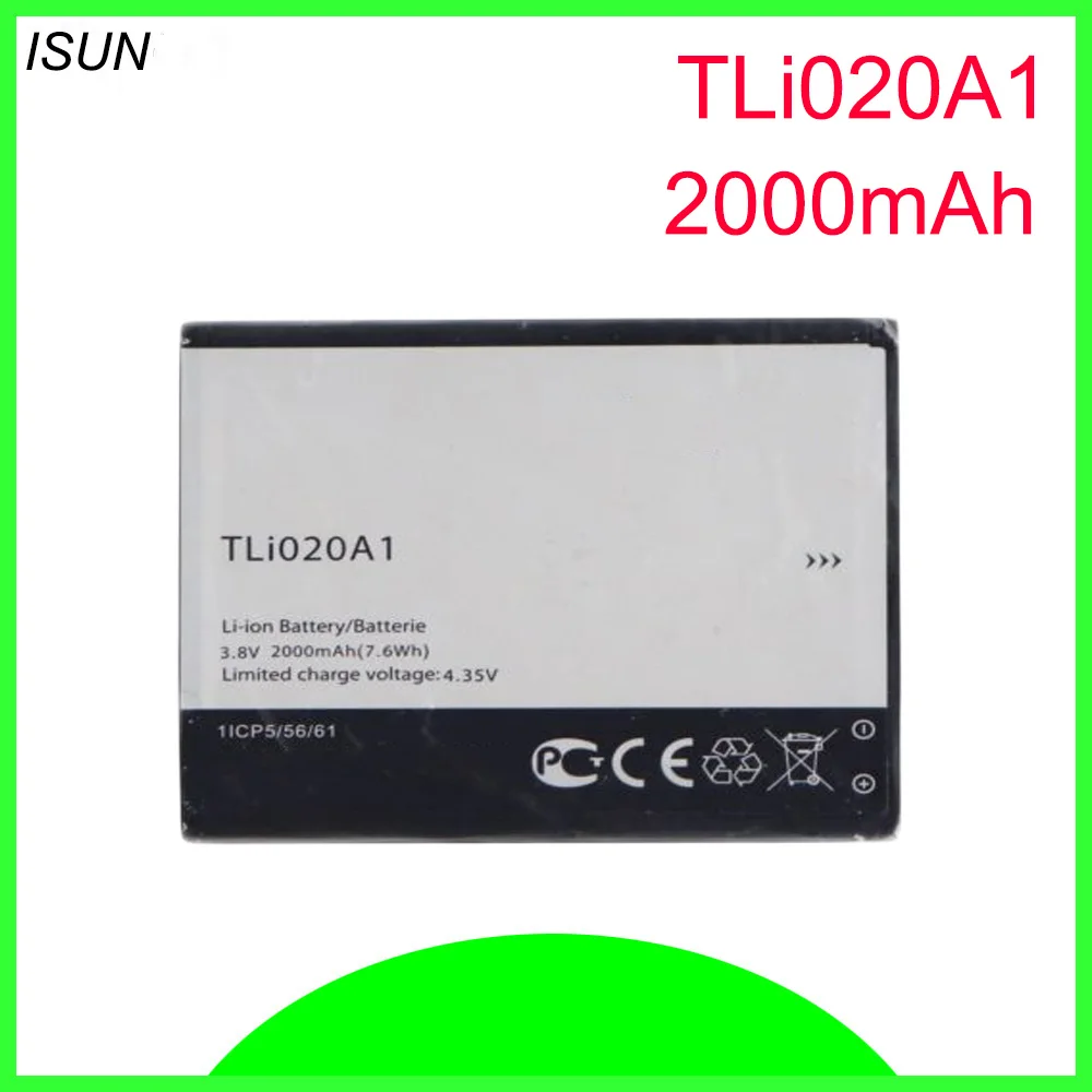ISUNOO 5шт./лот 2000 мАч аккумулятор для Alcatel One Touch Pop 3 (5) 4G 5 Dual Sim OT 5065D 5065A 5065X 5065W 5065J 5065T