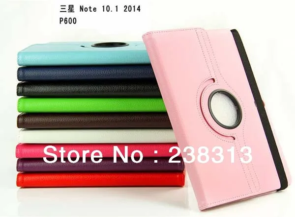 Кожаный чехол подставка с поворотом на 360 градусов для Samsung Galaxy Note 10 1 2014 Edition P600 P605