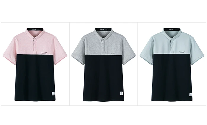 SEMIR, Мужская рубашка поло, лето, цвет, контрастная строчка, тренд, мужская рубашка поло с буквенным принтом, Студенческая рубашка поло