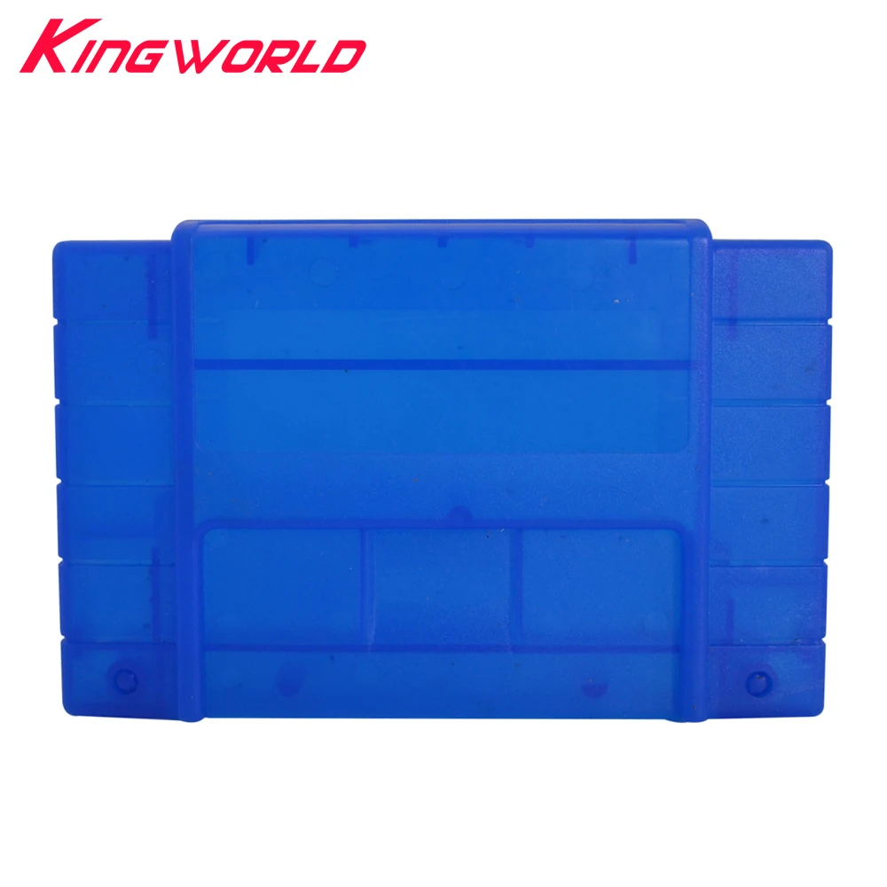 100 шт. прозрачный синий игры Картридж Card 16bit В виде ракушки Пластик для super Famicom