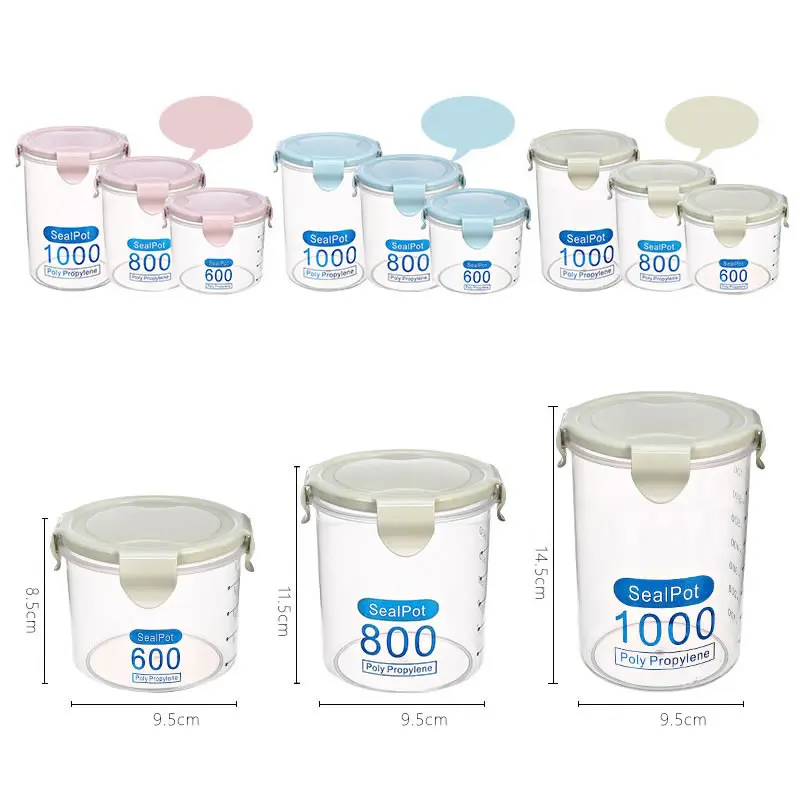 Многофункциональные пластиковые прозрачные Герметичные банки Креативные