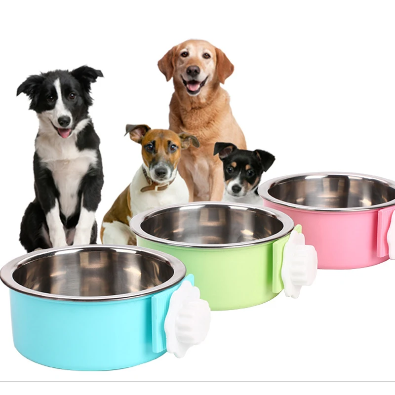 HORBONPY Pet двойного назначения миска для еды из нержавеющей стали контейнер клеток