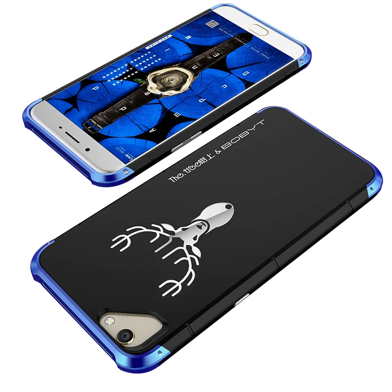 Чехол для OPPO R9 R9s металлический алюминий + PC Роскошный чехол телефона hull Wapiti