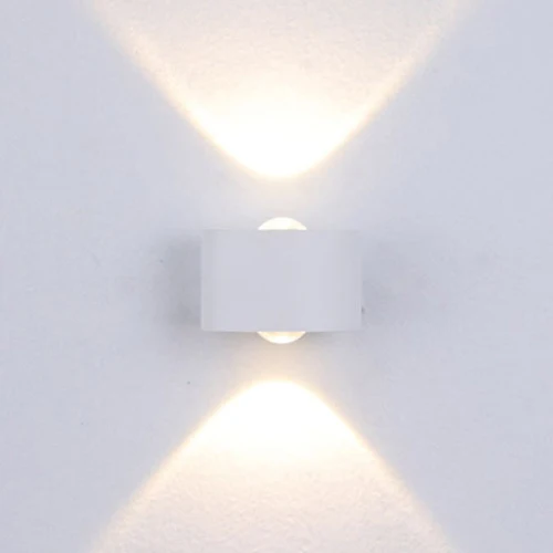 6W White wall lamp QLTEG светодиодный настенный светильник современный бра лампа 6 Вт 12 Вт 18 Вт светодиодный настенный светильник водонепроницаемый лестничный светильник для спальни открытый светильник ing Крытый - Цвет абажура: 6W White wall lamp