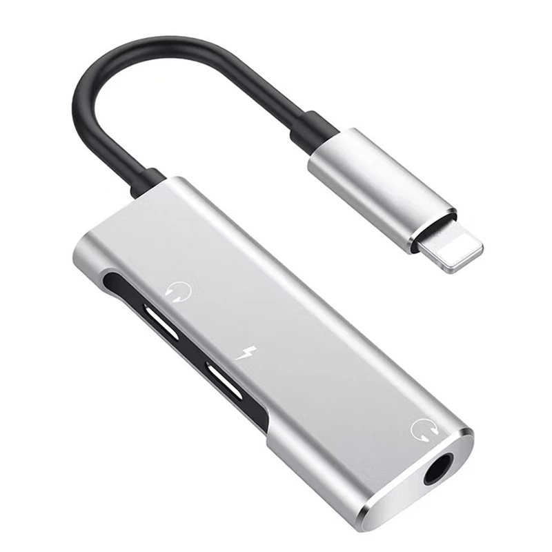 3в1 адаптер для наушников iphone 2A зарядное устройство разветвитель Apple IPhone X 10 7 8 9Plus 3