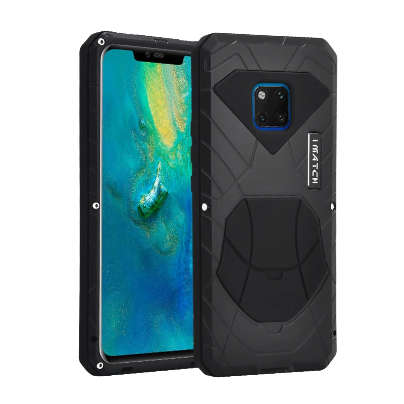 Повседневный водонепроницаемый чехол для Huawei Mate 20 Pro Роскошный Металлический