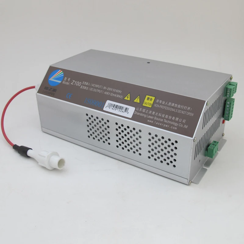 

high quality Z100 100W CO2 Laser power supply for 100w laser glass tube