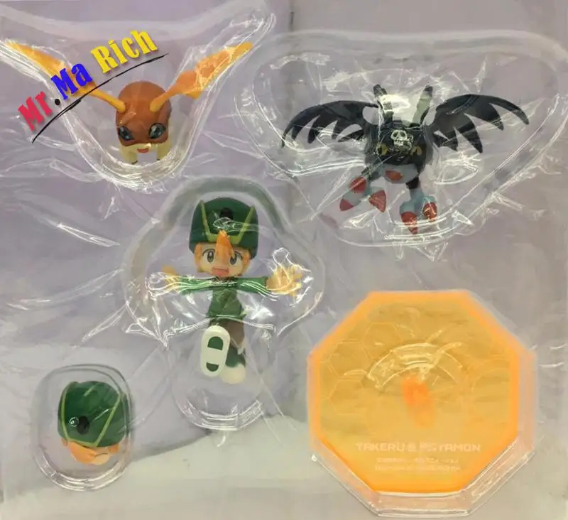 2 Tipo Digimon Adventure Takaishi Takeru & Patamon Takenouchi Sora Piyomon экшн ПВХ фигурка Коллекционная модель