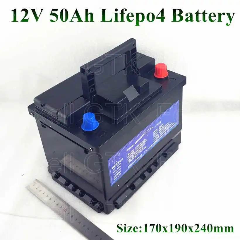 Бренд 12v 50Ah LIfepo4 батарейный блок 12 8 v 60ah не свинцово кислотный 40ah для автомобиля к