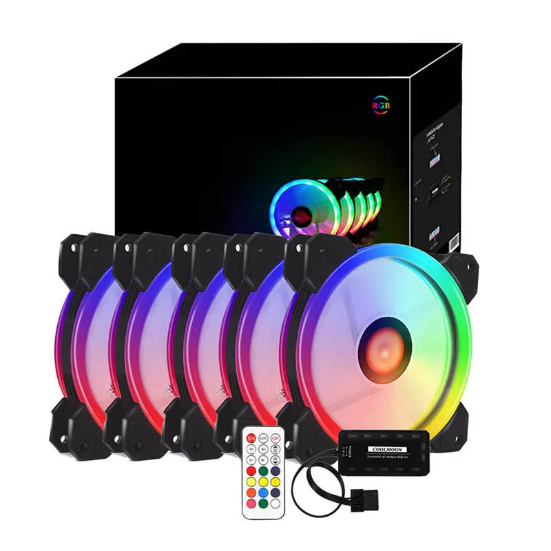 Кулер для ПК с RGB подсветкой 12 В 6 контактов см|Кулеры и системы охлаждения