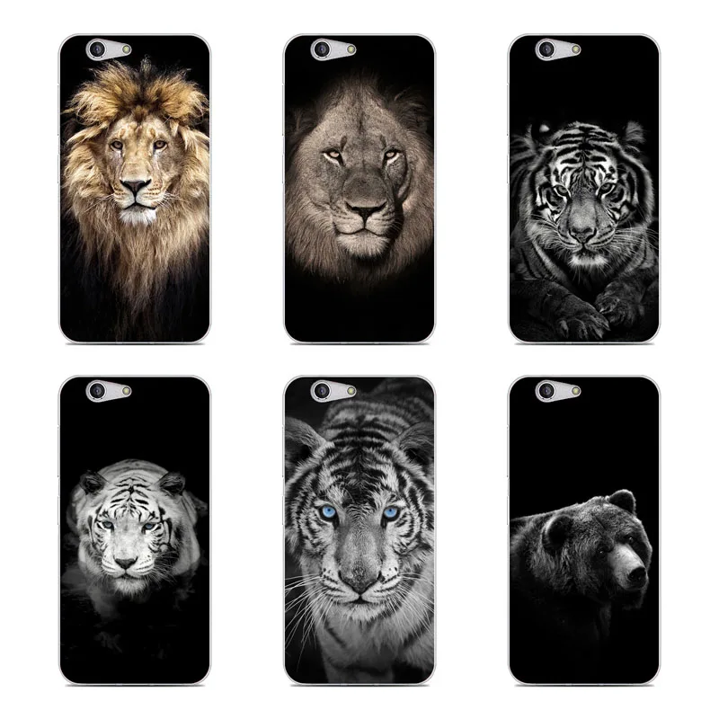 zte blade A512 Z10 Case Silicon Tigers lions Painting Soft TPU Back Cover for BA512 Protect Phone cases shell |