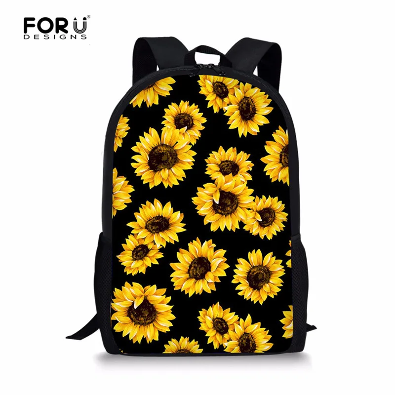 L5268C FORUDESIGNS/Милые Подсолнухи, легкие рюкзаки для девочек, школьные сумки, Набор детских книжных сумок, детский школьный рюкзак, mochila escolar - Цвет: L5268C