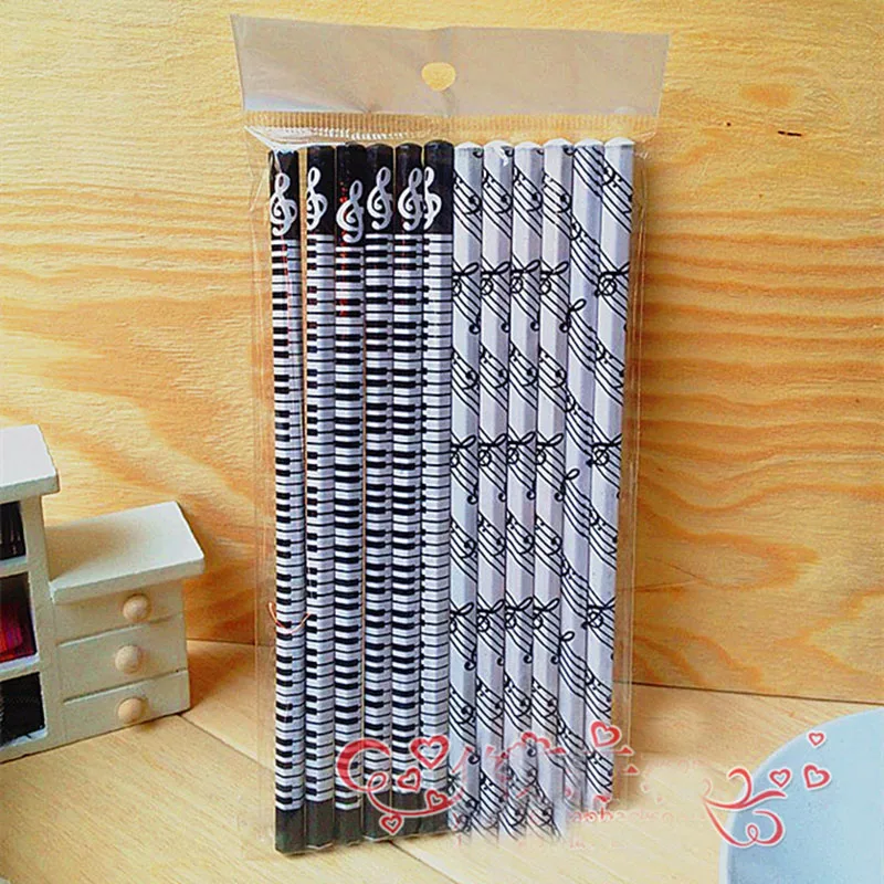 12 шт. карандаш для музыкальных заметок 2B стандартный круглый фотография школьный