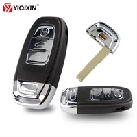yiqixin 3 button smart remote car key shell for audi a4l q5 a3 a4 a5 a6 a8 quattro q5 q7 a6 a8 remote system replacement shell